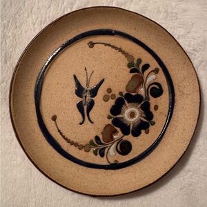Handcrafted Floral Ceramic Plate